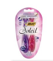Aparelho de Barbear Bic Soleil Rosa e Roxo 2un