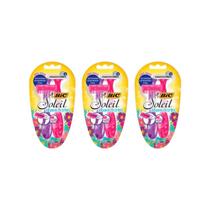 Aparelho De Barbear Bic Soleil Shave Trim Rosa/Roxo C/2- 3Un