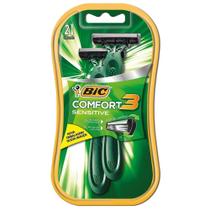 Aparelho de Barbear Comfort 3 Cabeça Móvel Pele Sensível - 12 embalagens c/ 2 unidades - BIC