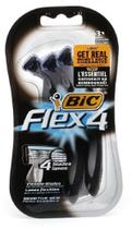 Aparelho de Barbear Descartável BIC Flex 4 com 3 Unidades e Lâminas Flexíveis Aparelho de Barbear Descartável BIC Flex 4 com 3 Unidades e Lâminas Flexíveis