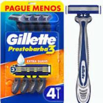 Aparelho de Barbear Descartável Gillette Prestobarba 3 com 4 unidades