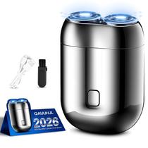 Aparelho de Barbear Elétrico Portátil QAUUHJL Mini Dual Head Sem Fio