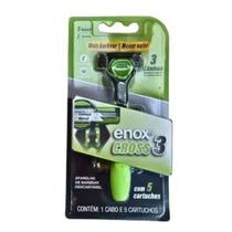 Aparelho de barbear enox cross3 3 laminas e 5 cargas 2618