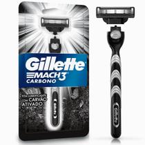 Aparelho de Barbear Gillete Mach3 Carbono Aparelho de Barbear Gillete Mach3 Carbono