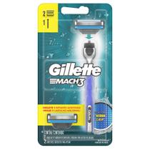 Aparelho de Barbear Gillette Mach3 Acqua Grip c/ 2 Unidades