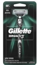 Aparelho de Barbear, Gillette Mach3, Branco/Negro, 1 unidade (aparelho + cartucho )