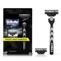 Aparelho de Barbear Gillette Mach3 Carbono 1 Unidade + 1 Carga Aparelho de Barbear Gillette Mach3 Carbono 1 Unidade + 1 Carga