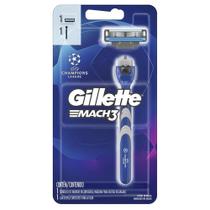 Aparelho de Barbear Gillette Mach3 Edição UEFA Champions League Recarregável