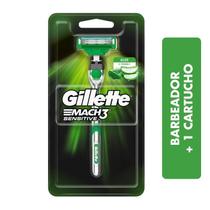 Aparelho de Barbear Gillette Mach3 Sensitive + 1 Carga
