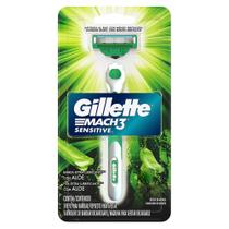 Aparelho de Barbear Gillette Mach3 Sensitive com 1 Unidade + 1 Carga