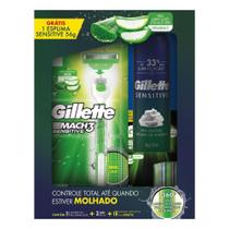 Aparelho de Barbear Gillette Mach3 Sensitive