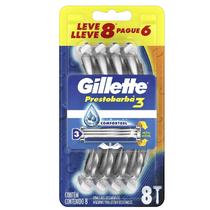 Aparelho de Barbear Gillette Prestobarba 3 Regular Leve 8 Pague 6