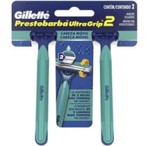 Aparelho de Barbear Gillette Prestobarba Ultragrip Cabeça Móvel c/ 2 Unidades - P&G Aparelho de Barbear Gillette Prestobarba Ultragrip Cabeça Móvel c/ 2 Unidades - P&G