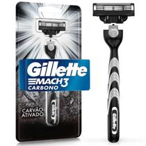 Aparelho de Barbear Mach 3 Carbono Gillette + 1 Carga