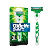 Aparelho de Barbear Mach3 Sensitive Gillette 1 unidade + 1 carga
