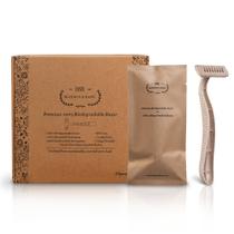 Aparelho de Barbear Manual BLEEKER & RÖWE Biodegradável Pacote com 10 Unidades Aparelho de Barbear Manual BLEEKER & RÖWE Biodegradável Pacote com 10 Unidades
