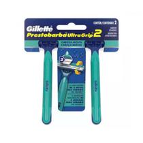 Aparelho de Barbear Prestobarba 2 Ultragrip Cabeça Móvel com 2 unidades