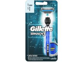 Aparelho De Barberar Gillette Mach 3 Aqua Grio Original