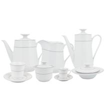 Aparelho de Chá e Café Porcelana Schmidt 53 peças - Dec. Martha 2309