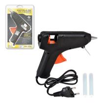 Aparelho de Cola Quente Grande 15w Bivolt + 2 Bastões De Cola