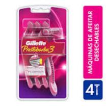 Aparelho de Depilação Gillette Prestobarba 3 Feminino com 4 Unidades