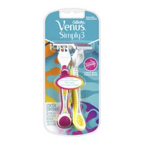 Aparelho de Depilação Gillette Simply Venus 3 com 2 Unidades Aparelho de Depilação Gillette Simply Venus 3 com 2 Unidades