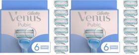 Aparelho de depilação íntima Gillette Venus, 6 lâminas, pacote com 2 Aparelho de depilação íntima Gillette Venus, 6 lâminas, pacote com 2