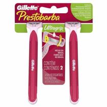 Aparelho de Depilação Prestobarba Ultragrip Móvel Feminino 2 unidades - GILLETTE