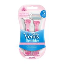 Aparelho de Depilar Gillette Venus 3 Sensitive 2 Unidades Aparelho de Depilar Gillette Venus 3 Sensitive 2 Unidades