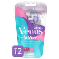 Aparelho De Depilar Gillette Venus Suave Sensitive Com 02 Unidades