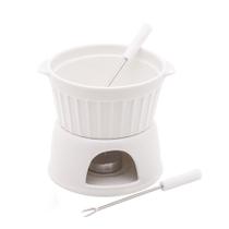 Aparelho de Fondue 4 Peças de Porcelana Classic Branco 400mL 2821 - Lyor