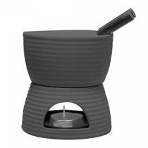 Aparelho de Fondue 6PÇ Duas Pessoas Lines Cinza 18024 Wolff