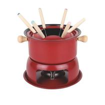 Aparelho de Fondue Amo Você 11 Pçs Vermelho