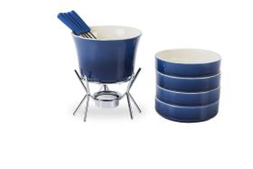 Aparelho De Fondue Brinox Fondue 11 Peças Azul Cerâmica