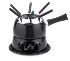 Aparelho De Fondue Cervinia 12 Peças Panela Esmaltada 1,4 Litros Carne Doce Queijo Serve Para Todos Estilos Aparelho De Fondue Cervinia 12 Peças Panela Esmaltada 1,4 Litros Carne Doce Queijo Serve Para Todos Estilos