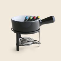 Aparelho de Fondue Daily Cerâmica Preto com 8 Peças - ACASA