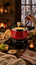 Aparelho De Fondue Esmaltado Cervinia 12 peças Vermelha 1,4 Litros Para Chocolate Queijo Carnes Com Óleo Kit Conjunto Serviço Mesa Servir Aparelho De Fondue Esmaltado Cervinia 12 peças Vermelha 1,4 Litros Para Chocolate Queijo Carnes Com Óleo Kit Conjunto Serviço Mesa Servir