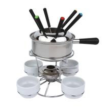 Aparelho de Fondue Inox com 14 Peças- ACASA Aparelho de Fondue Inox Inox com 14 Peças- ACASA Aparelho de Fondue Inox com 14 Peças- ACASA Aparelho de Fondue Inox Inox com 14 Peças- ACASA