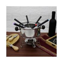 Aparelho de Fondue Inox Conjunto Fondue 10 Peças Casita Aparelho de Fondue Inox Conjunto Fondue 10 Peças Casita