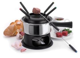 Aparelho De Fondue Lugano Panela Aço Inox 1,4 Litros Para Carnes Óleo Kit Conjunto Serviço Com Difusor De Calor Alto Padrão Qualidade Forma Inox Aparelho De Fondue Lugano Panela Aço Inox 1,4 Litros Para Carnes Óleo Kit Conjunto Serviço Com Difusor De Calor Alto Padrão Qualidade Forma Inox