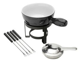 Aparelho De Fondue Queijo E Chocolate Cerâmica Ferro 8 Peças Aparelho De Fondue Queijo E Chocolate Cerâmica Ferro 8 Peças