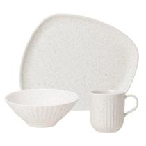Aparelho de Jantar 12 Peças Luna Vanilla Cerâmica Branco Oxford Aparelho de Jantar 12 Peças Luna Vanilla Cerâmica Branco Oxford