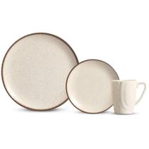 Aparelho de jantar 12 pecas vanilla c/ caneca