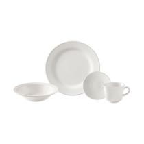 Aparelho De Jantar 16 Peças Cerâmica Perla Branco - Corona