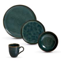 Aparelho de Jantar 16 Peças em Stoneware Bio Oceano - Porto Brasil