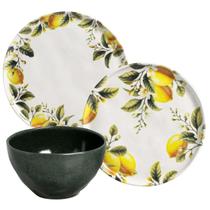 Aparelho de Jantar 18 Peças Cerâmica Stoneware Porto Brasil Bio Limonata Arauco Mesa Posta Aparelho de Jantar 18 Peças Cerâmica Stoneware Porto Brasil Bio Limonata Arauco Mesa Posta