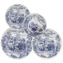 Aparelho De Jantar 20 Peças Donna Cena Inglesa Oxford