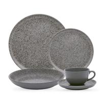 Aparelho De Jantar 20 Peças Flat Gray Oxford