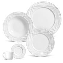 Aparelho de jantar 20 peças roma branco