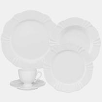 Aparelho De Jantar 20 Peças Soleil White Oxford Porcelana